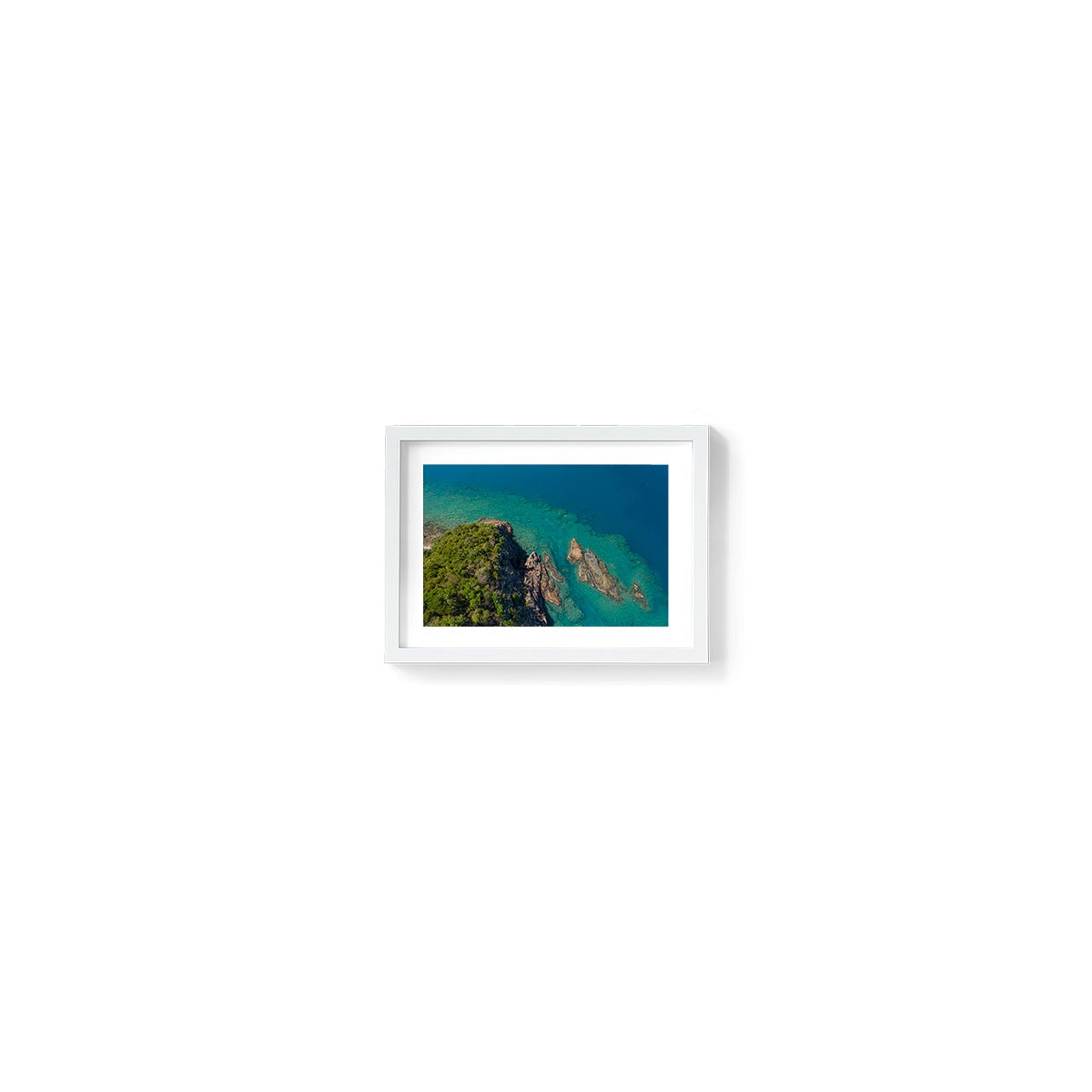 Langford Island Fringe Reef Abstract #2 - Framed Print