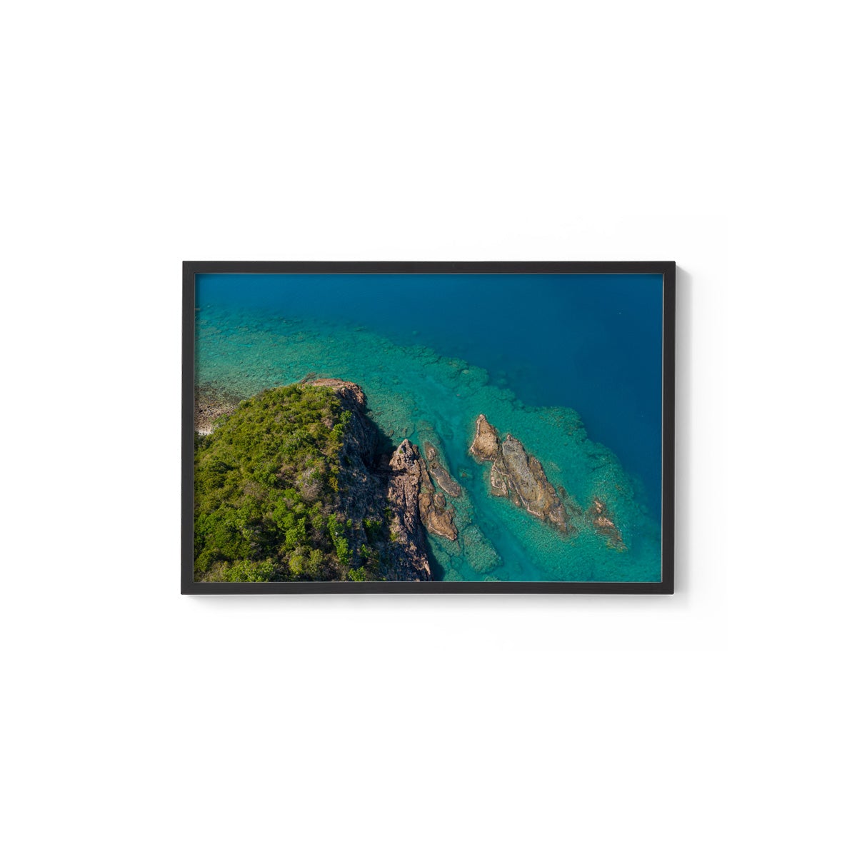 Langford Island Fringe Reef Abstract #2 - Framed Print