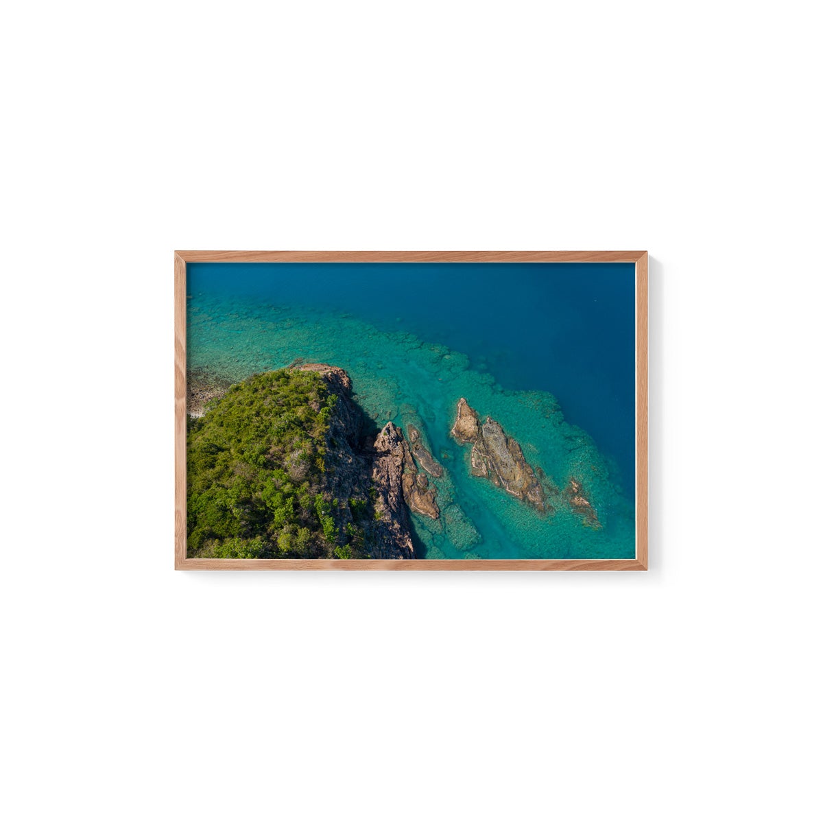 Langford Island Fringe Reef Abstract #2 - Framed Print