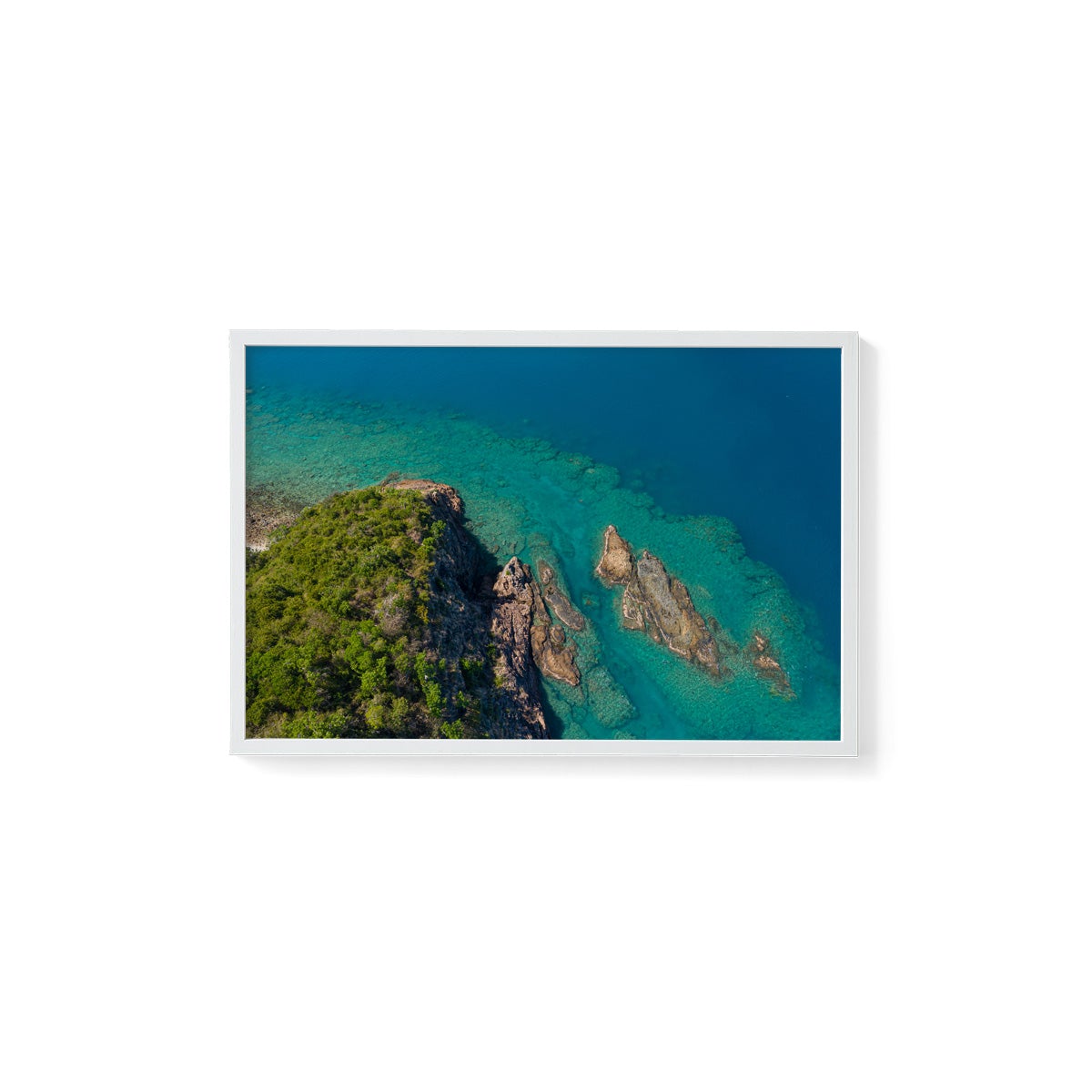 Langford Island Fringe Reef Abstract #2 - Framed Print