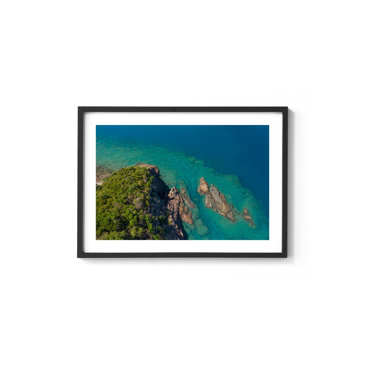 Langford Island Fringe Reef Abstract #2 - Framed Print