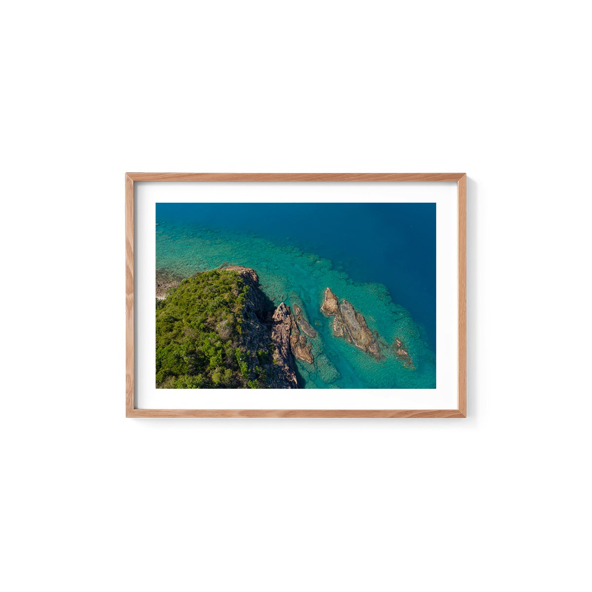 Langford Island Fringe Reef Abstract #2 - Framed Print