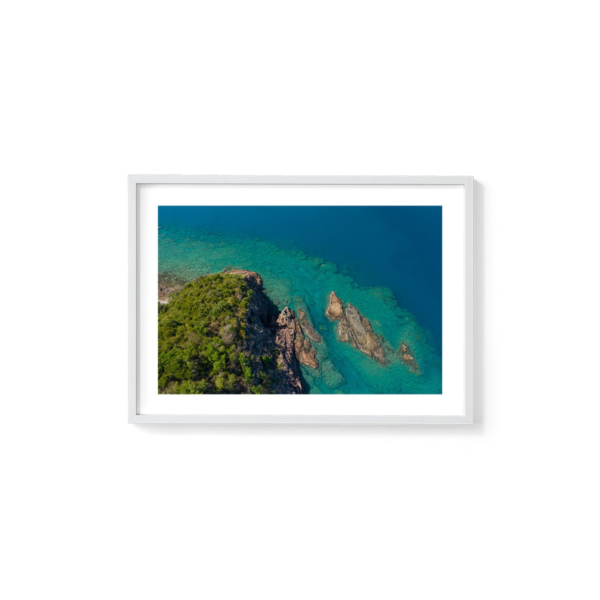 Langford Island Fringe Reef Abstract #2 - Framed Print