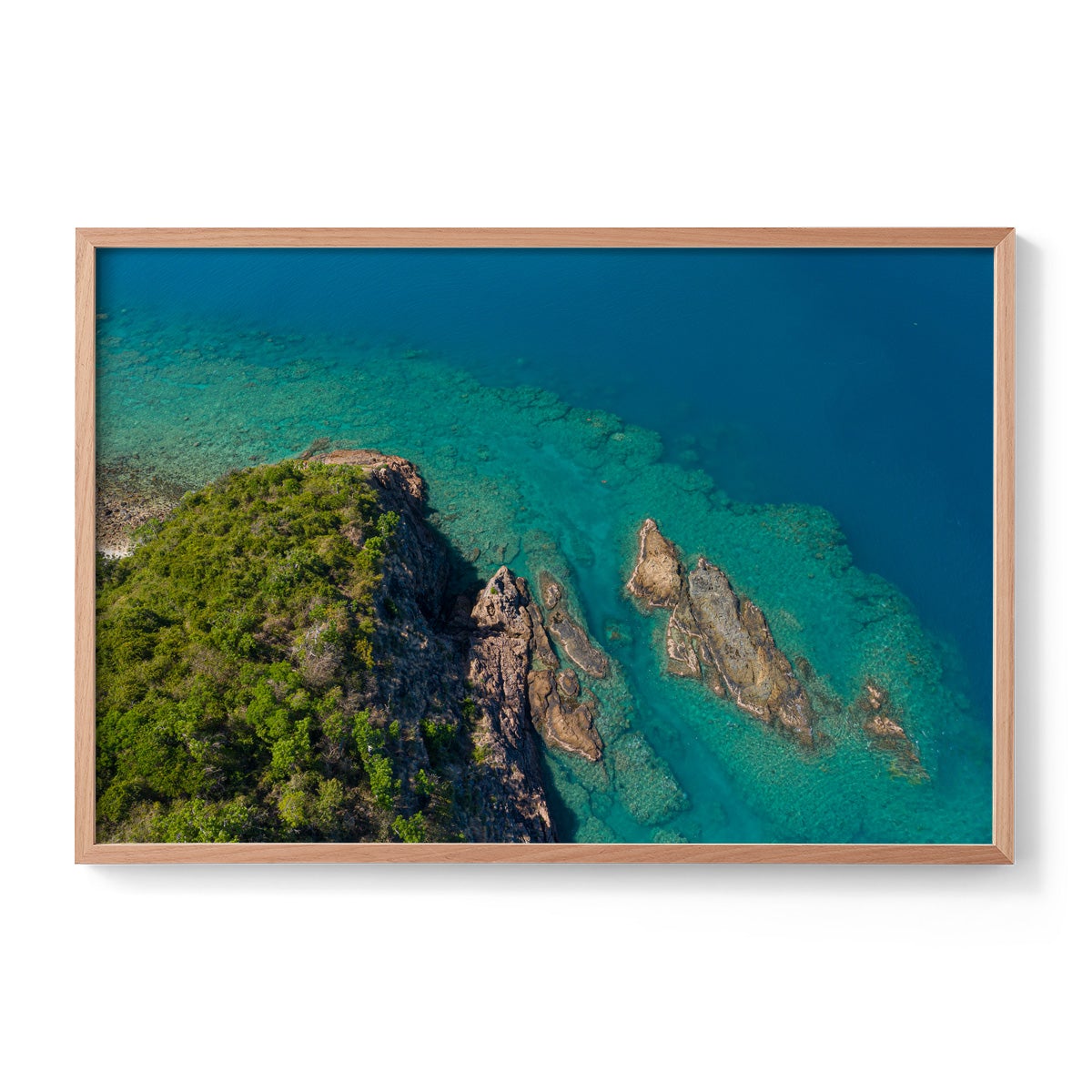 Langford Island Fringe Reef Abstract #2 - Framed Print