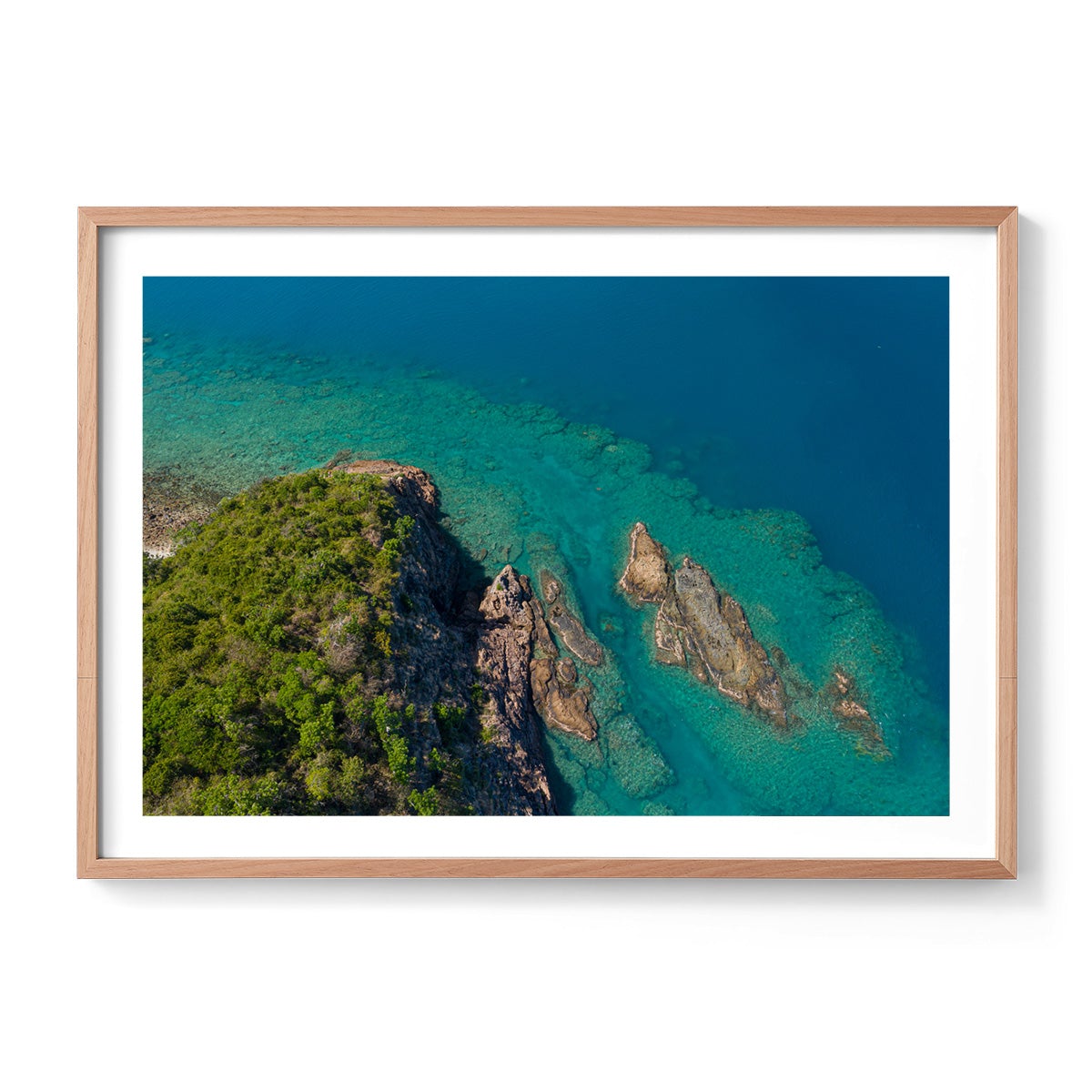 Langford Island Fringe Reef Abstract #2 - Framed Print